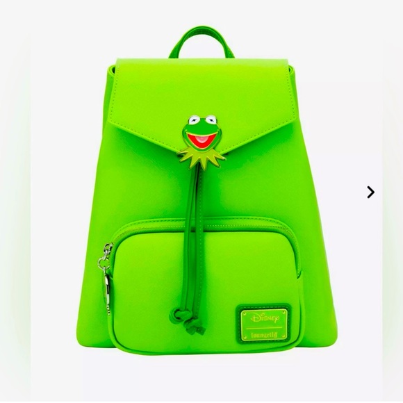 The Muppets Kermit The Frog Drawstring loungefly hard tag. - Picture 1 of 4